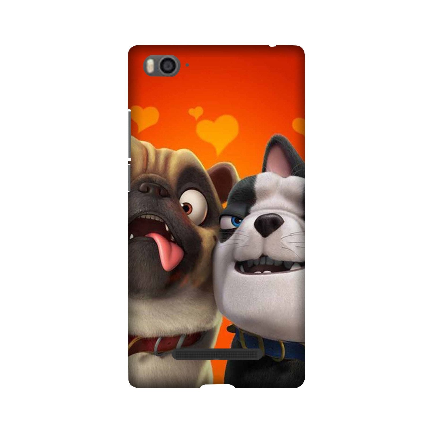Dog Puppy Mobile Back Case for Redmi 4A  (Design - 350)