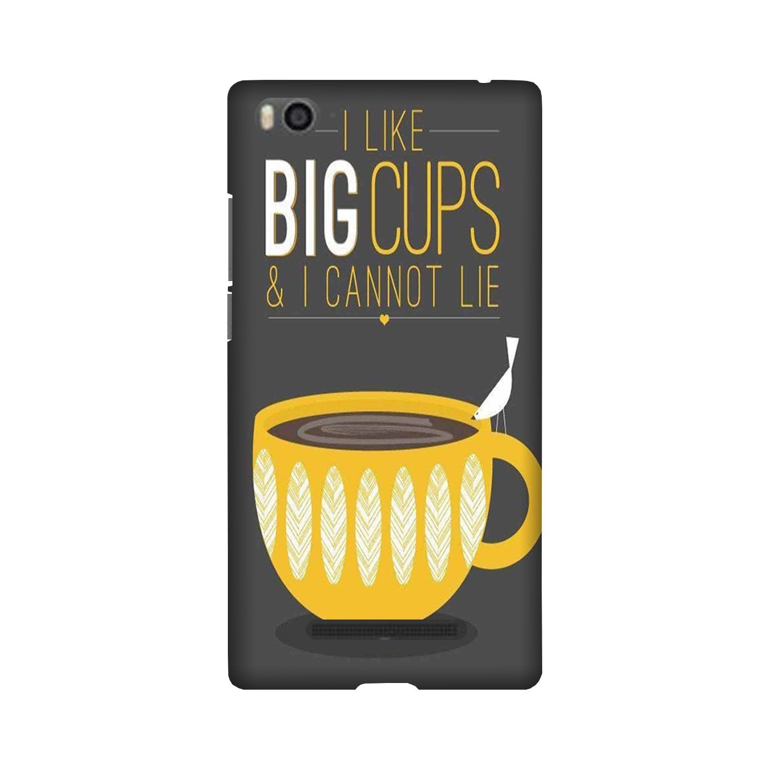 Big Cups Coffee Mobile Back Case for Redmi 4A  (Design - 352)
