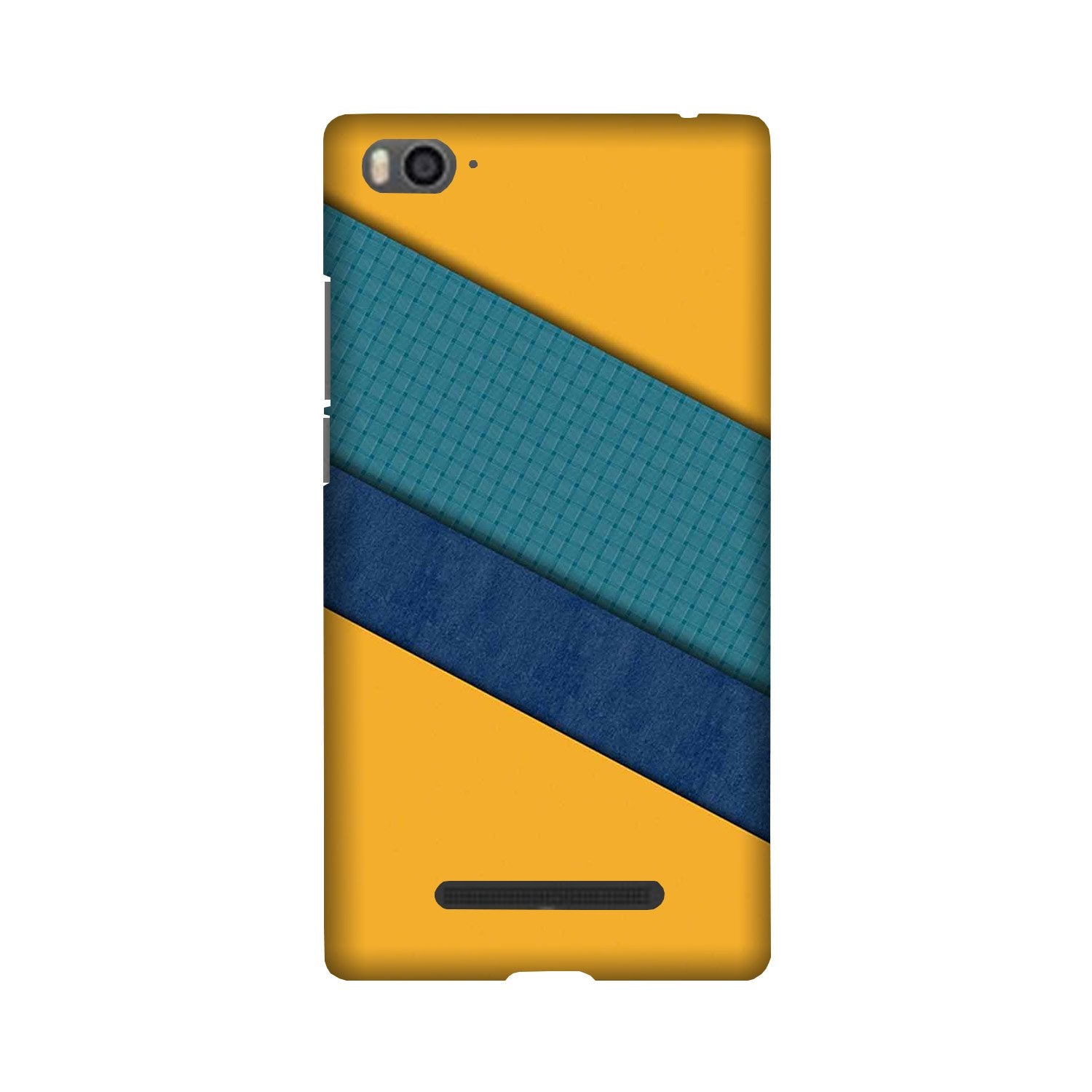 Diagonal Pattern Mobile Back Case for Redmi 4A  (Design - 370)
