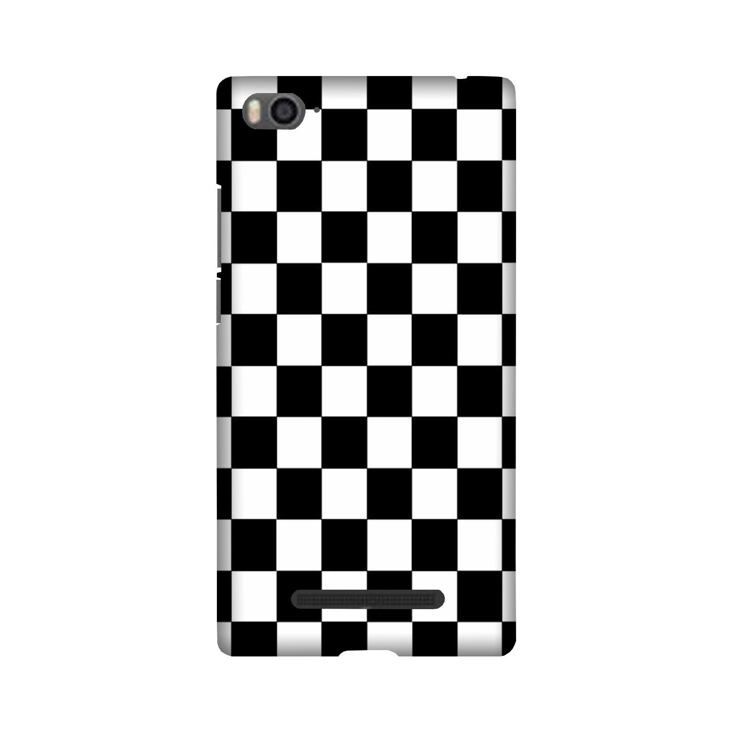 Black White Boxes Mobile Back Case for Redmi 4A  (Design - 372)