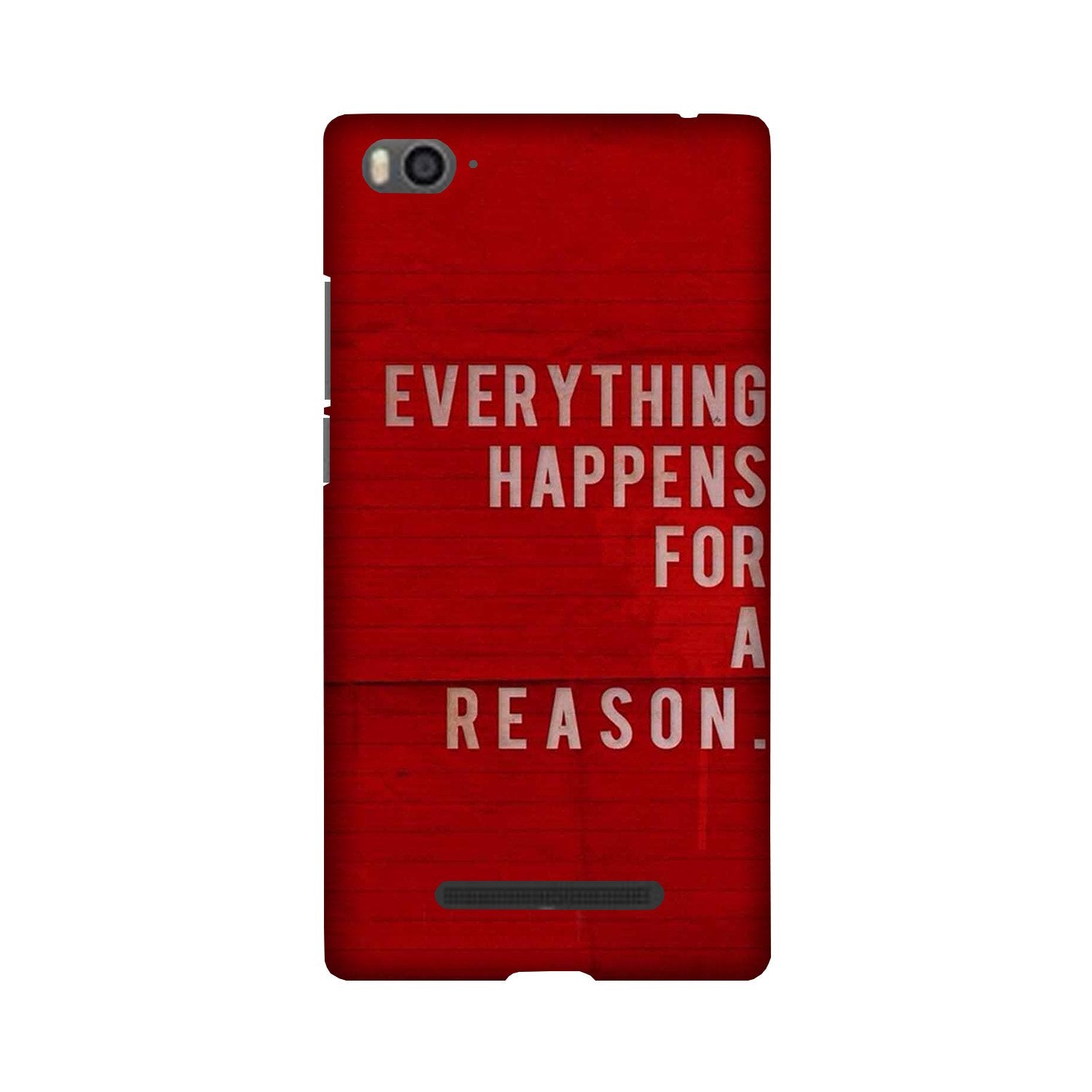 Everything Happens Reason Mobile Back Case for Xiaomi Redmi 5A  (Design - 378)