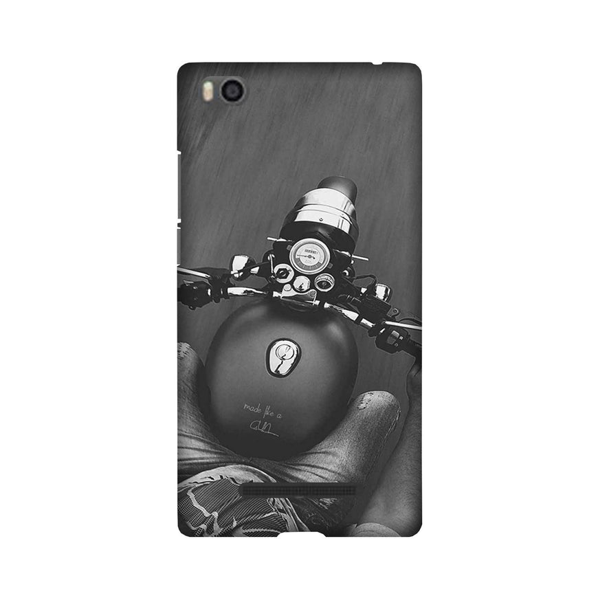 Royal Enfield Mobile Back Case for Redmi 4A  (Design - 382)