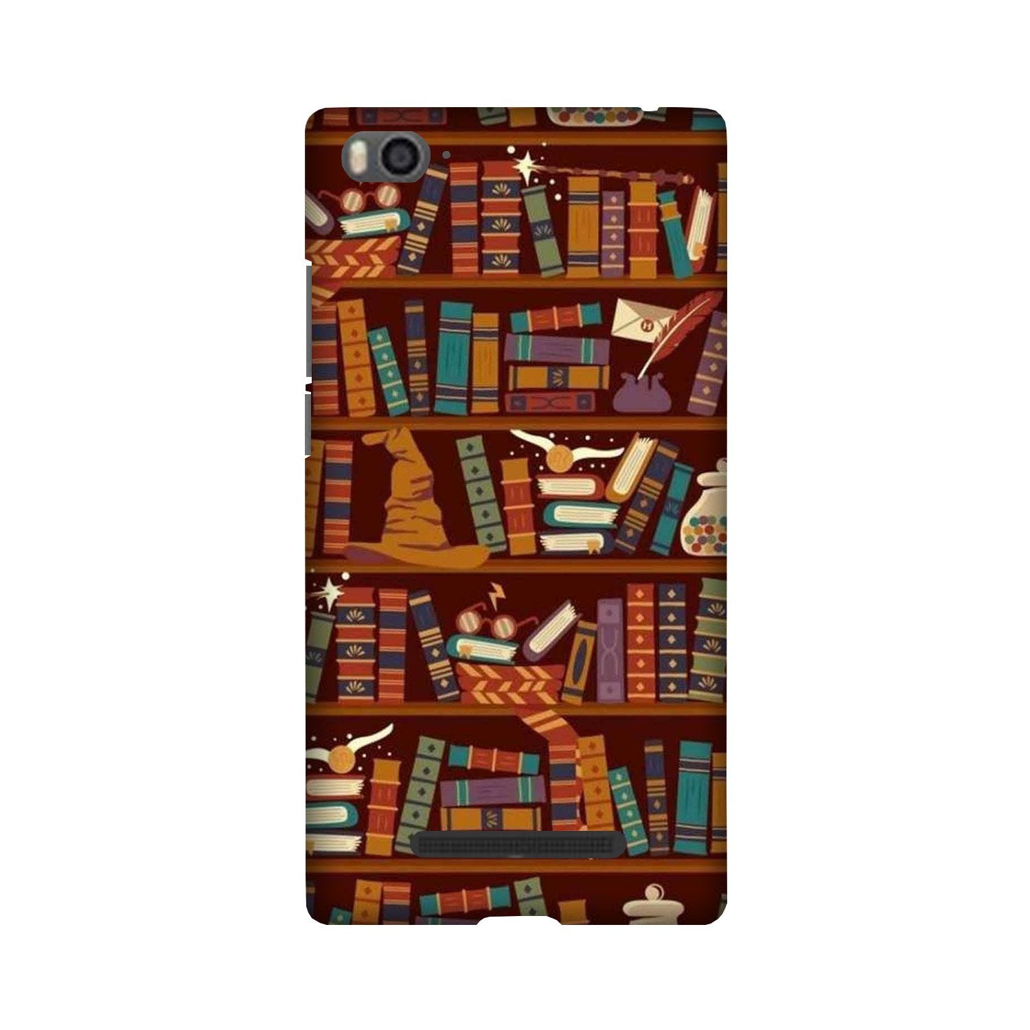 Book Shelf Mobile Back Case for Redmi 4A  (Design - 390)