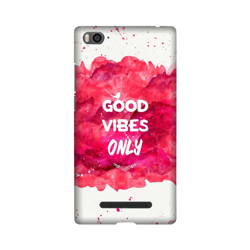 Good Vibes Only Mobile Back Case for Redmi 4A  (Design - 393)