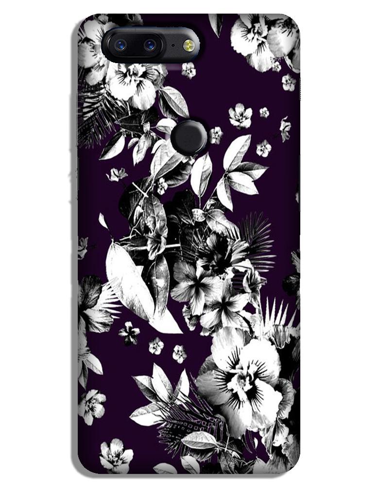 white flowers Case for OnePlus 5T