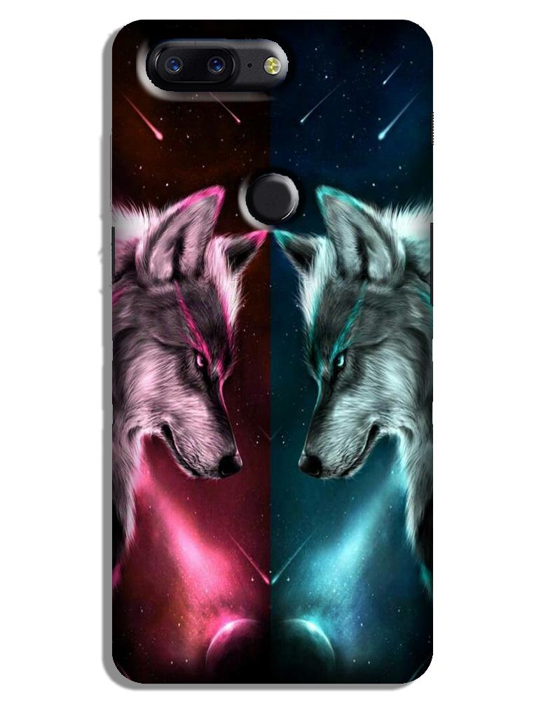 Wolf fight Case for OnePlus 5T (Design No. 221)
