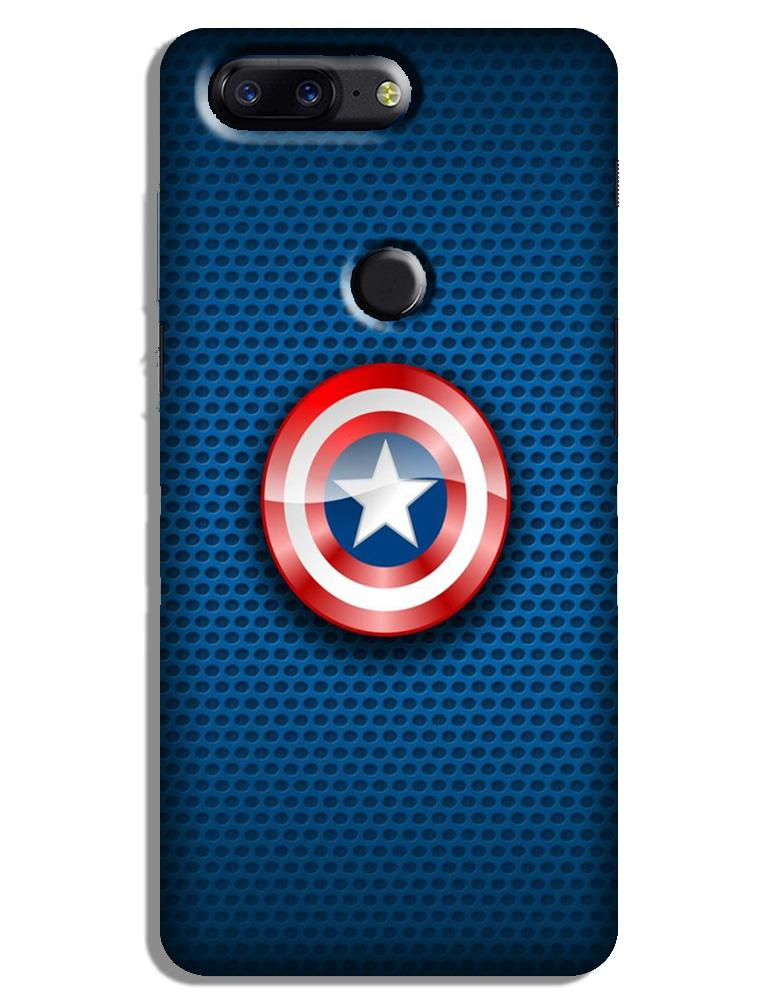 Captain America Shield Case for OnePlus 5T (Design No. 253)