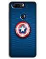 Captain America Shield Case for OnePlus 5T (Design No. 253)