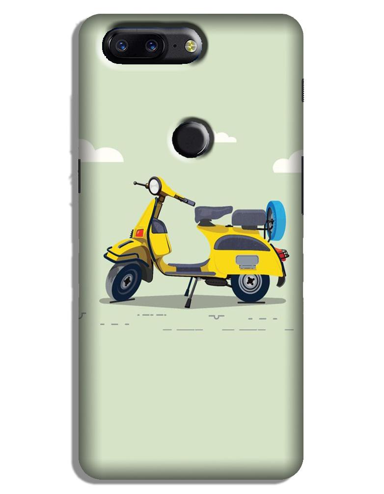 Vintage Scooter Case for OnePlus 5T (Design No. 260)