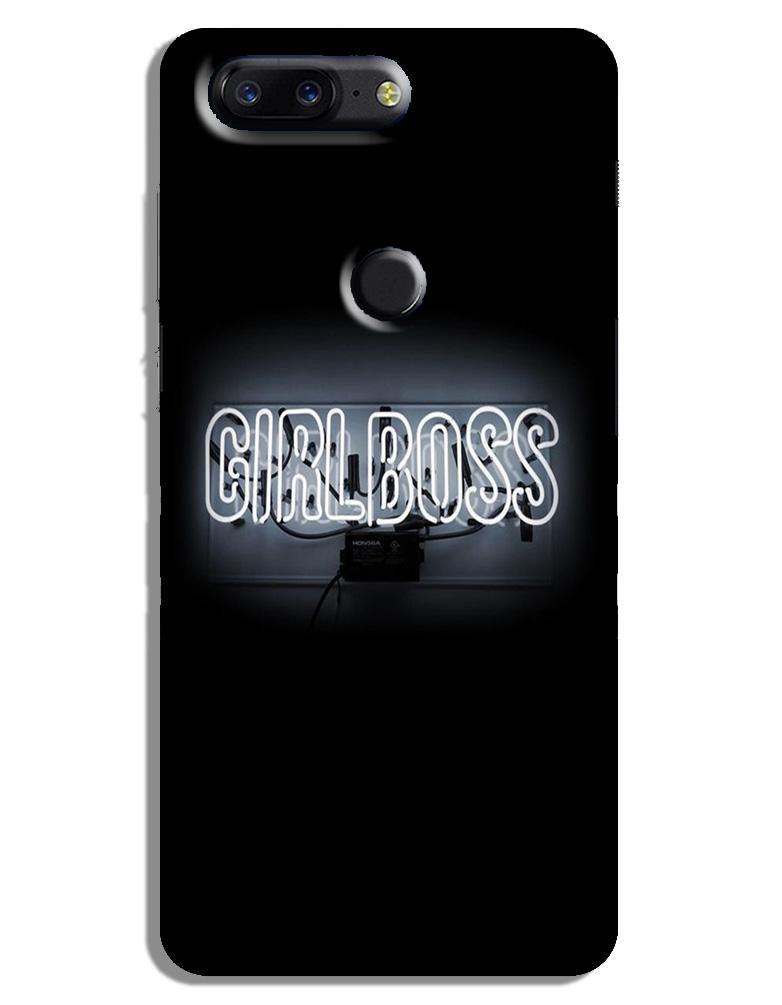 Girl Boss Black Case for OnePlus 5T (Design No. 268)