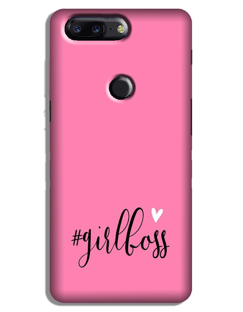Girl Boss Pink Case for OnePlus 5T (Design No. 269)