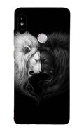 Dark White Lion Case for Xiaomi Redmi Note 7/Note 7 Pro  (Design - 140)