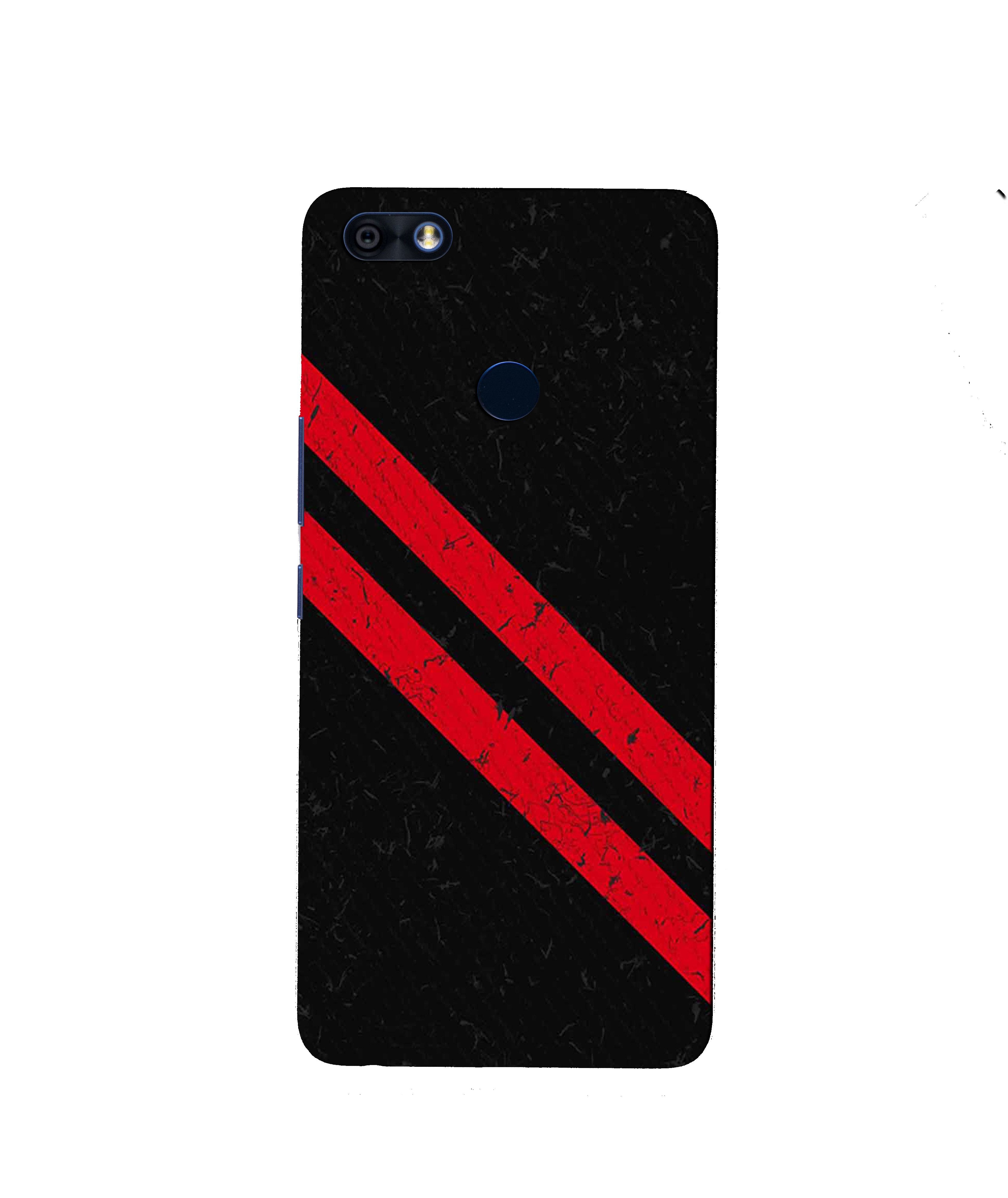 Black Red Pattern Mobile Back Case for Infinix Note 5 / Note 5 Pro (Design - 373)