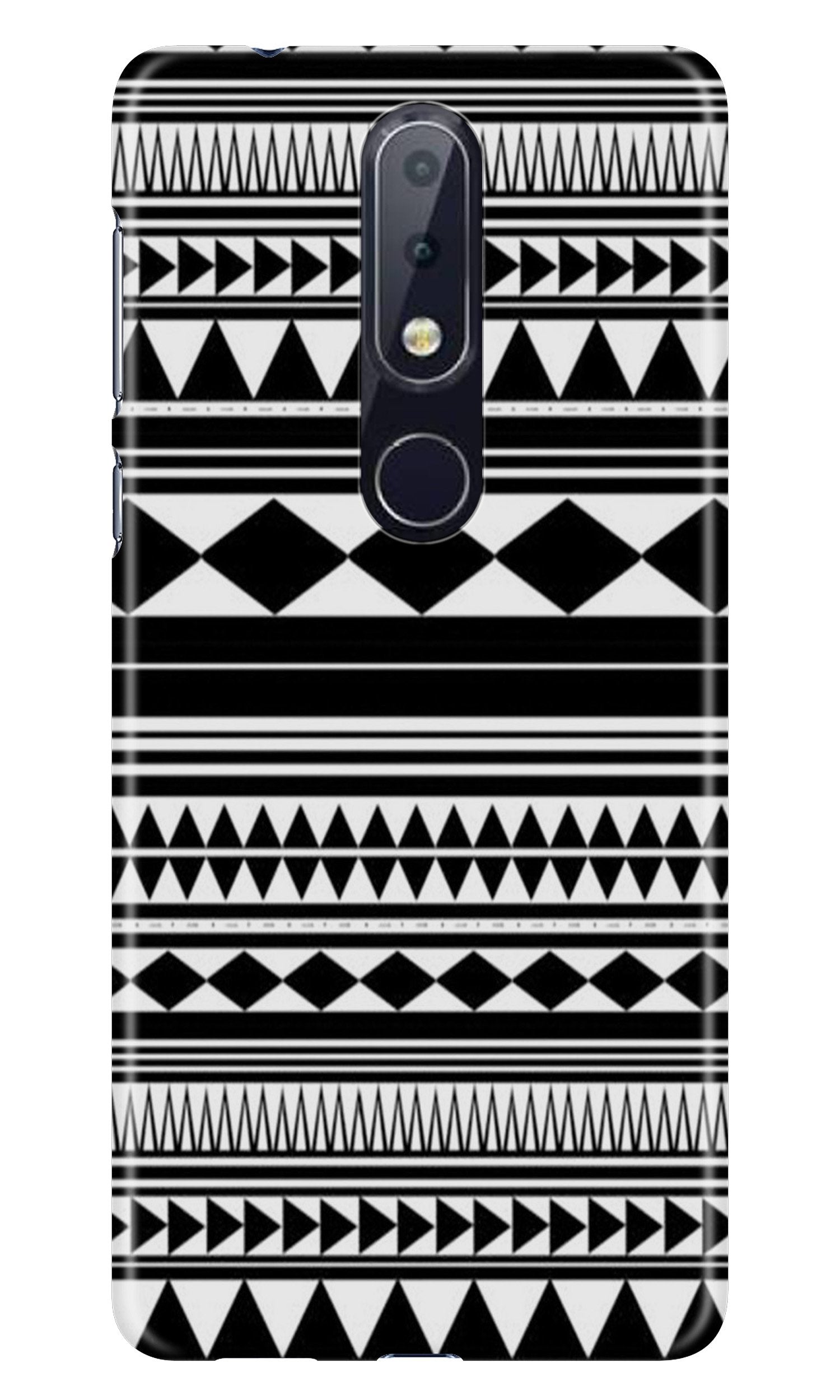 Black white Pattern Case for Nokia 6.1 Plus