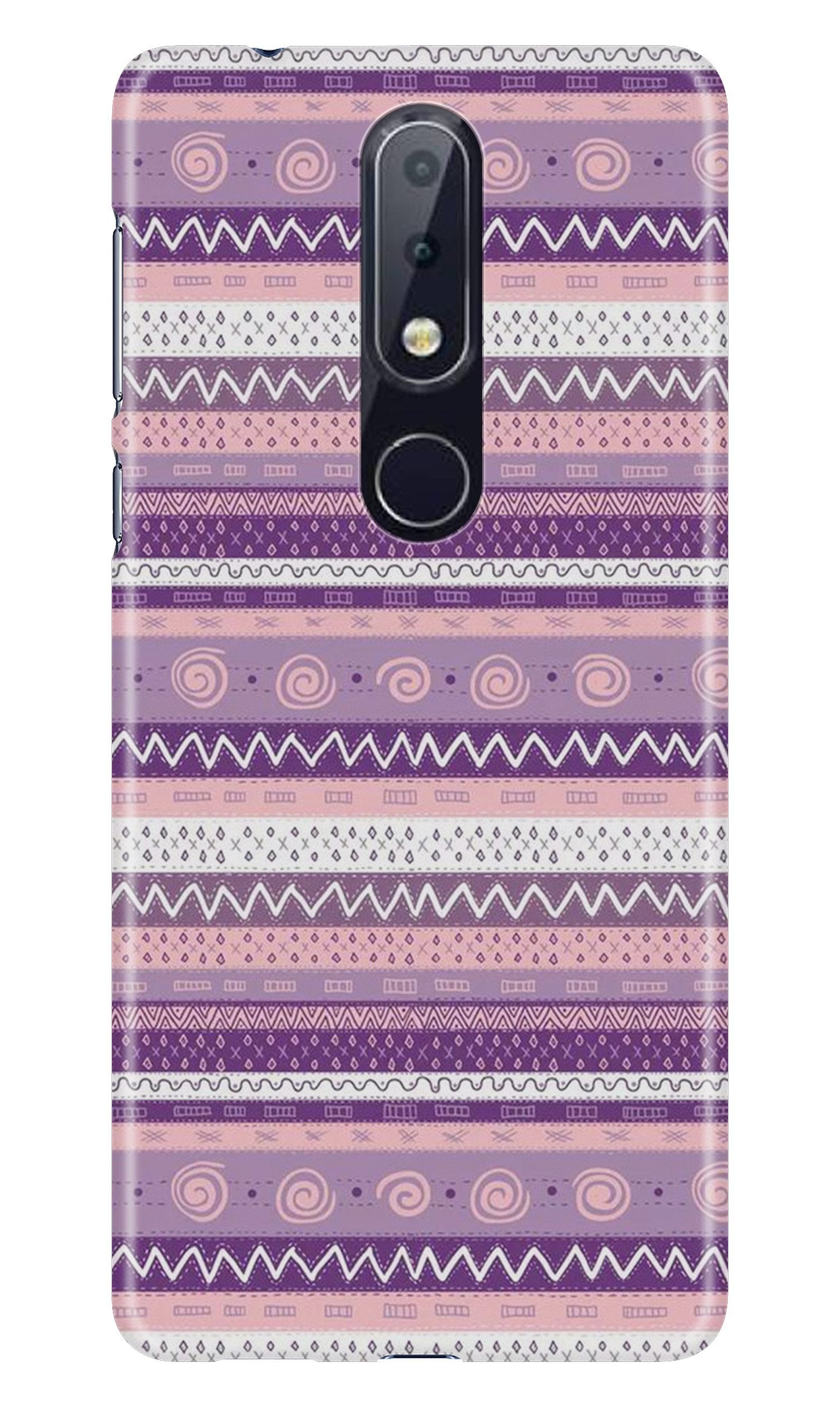 Zigzag line pattern3 Case for Nokia 6.1 Plus