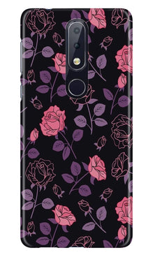 Rose Black Background Case for Nokia 6.1 Plus