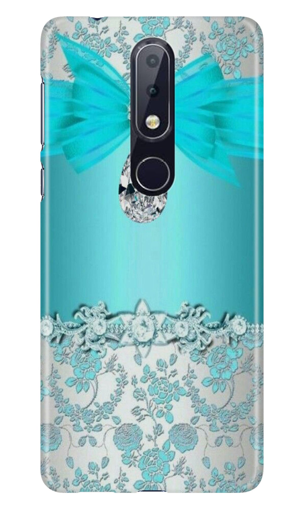 Shinny Blue Background Case for Nokia 3.2