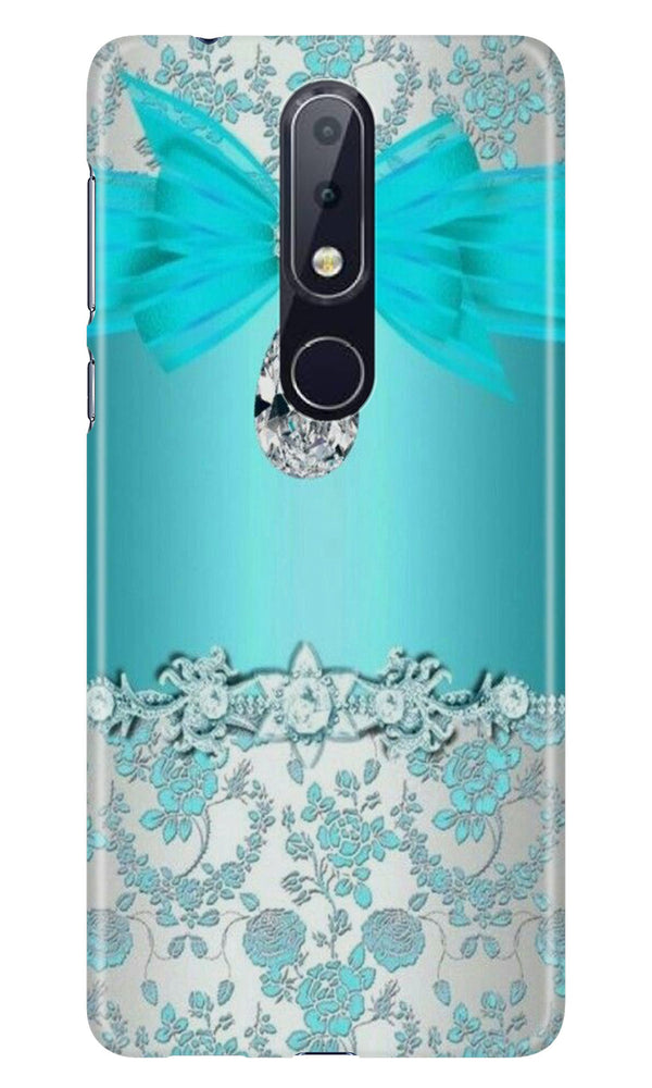Shinny Blue Background Case for Nokia 6.1 Plus