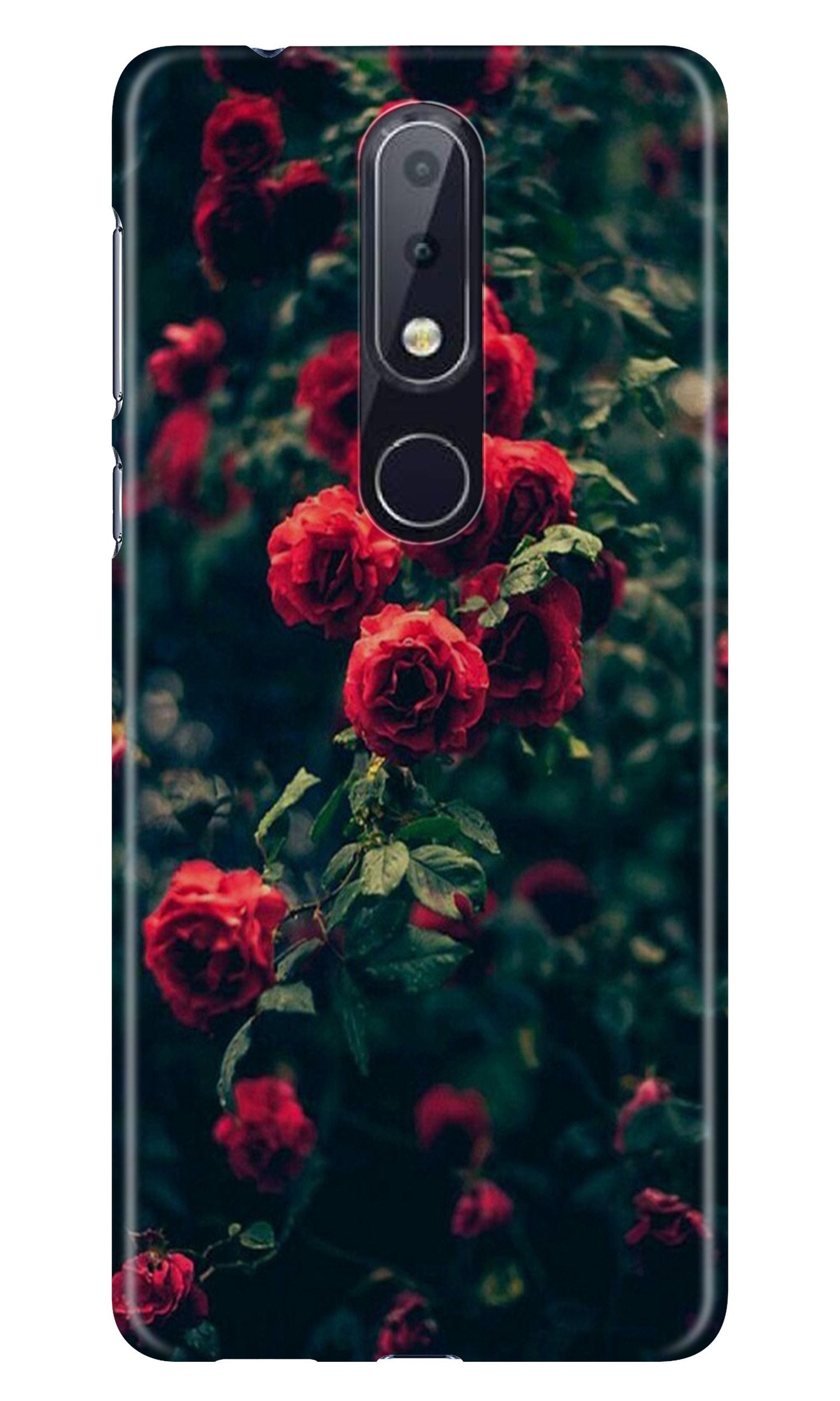 Red Rose Case for Nokia 6.1 Plus