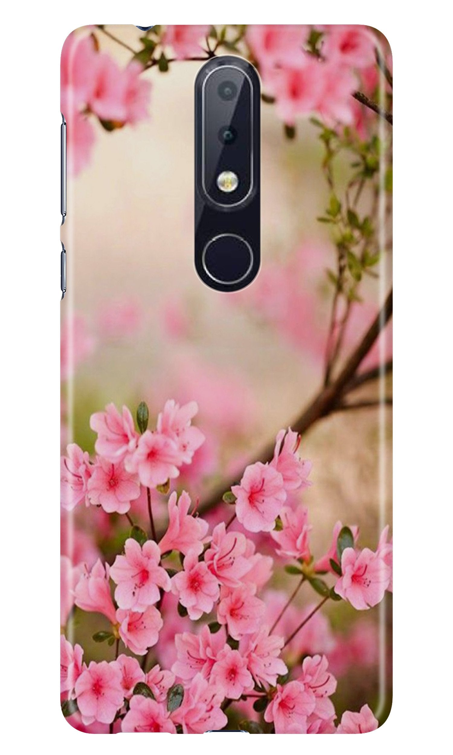 Pink flowers Case for Nokia 6.1 Plus