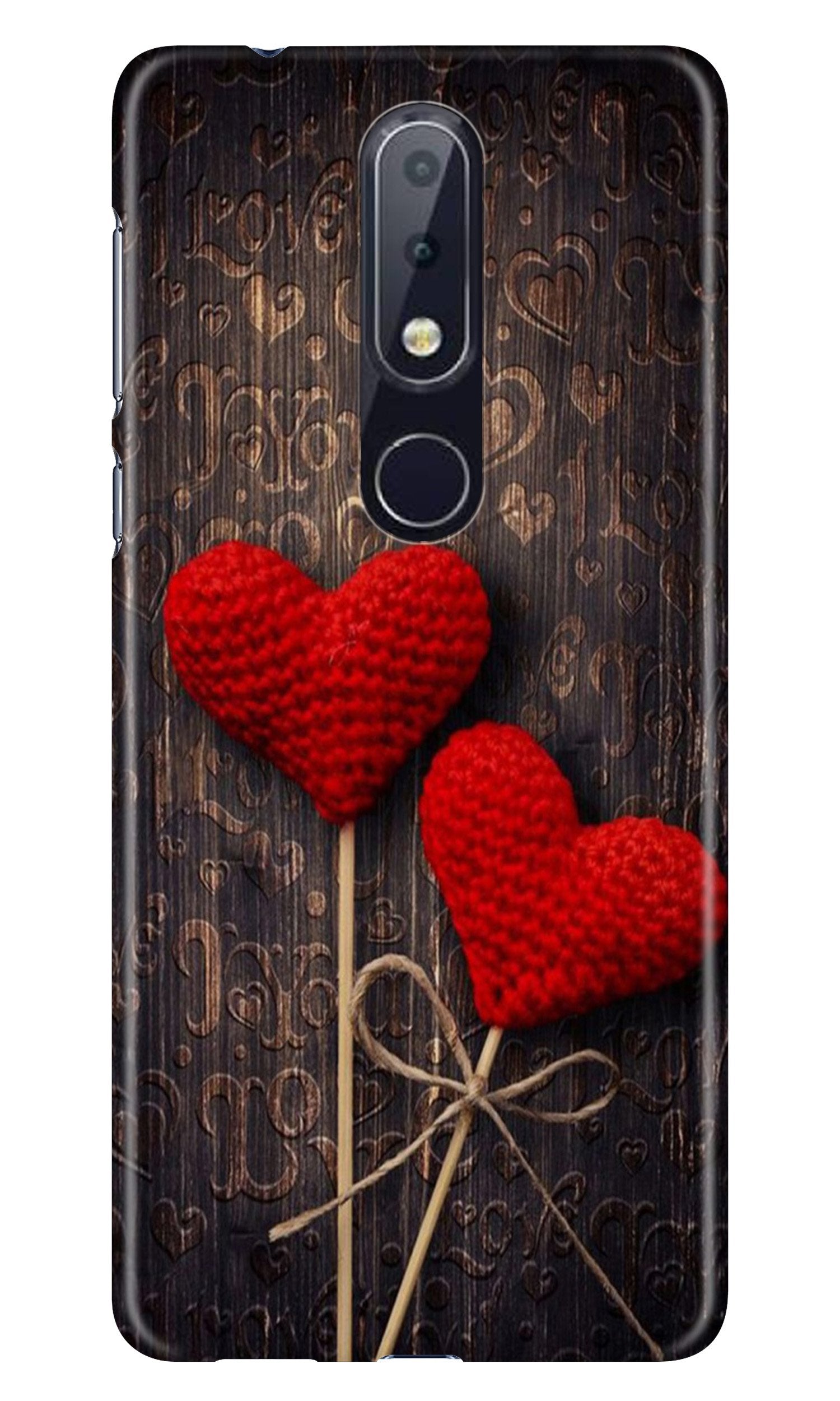 Red Hearts Case for Nokia 6.1 Plus