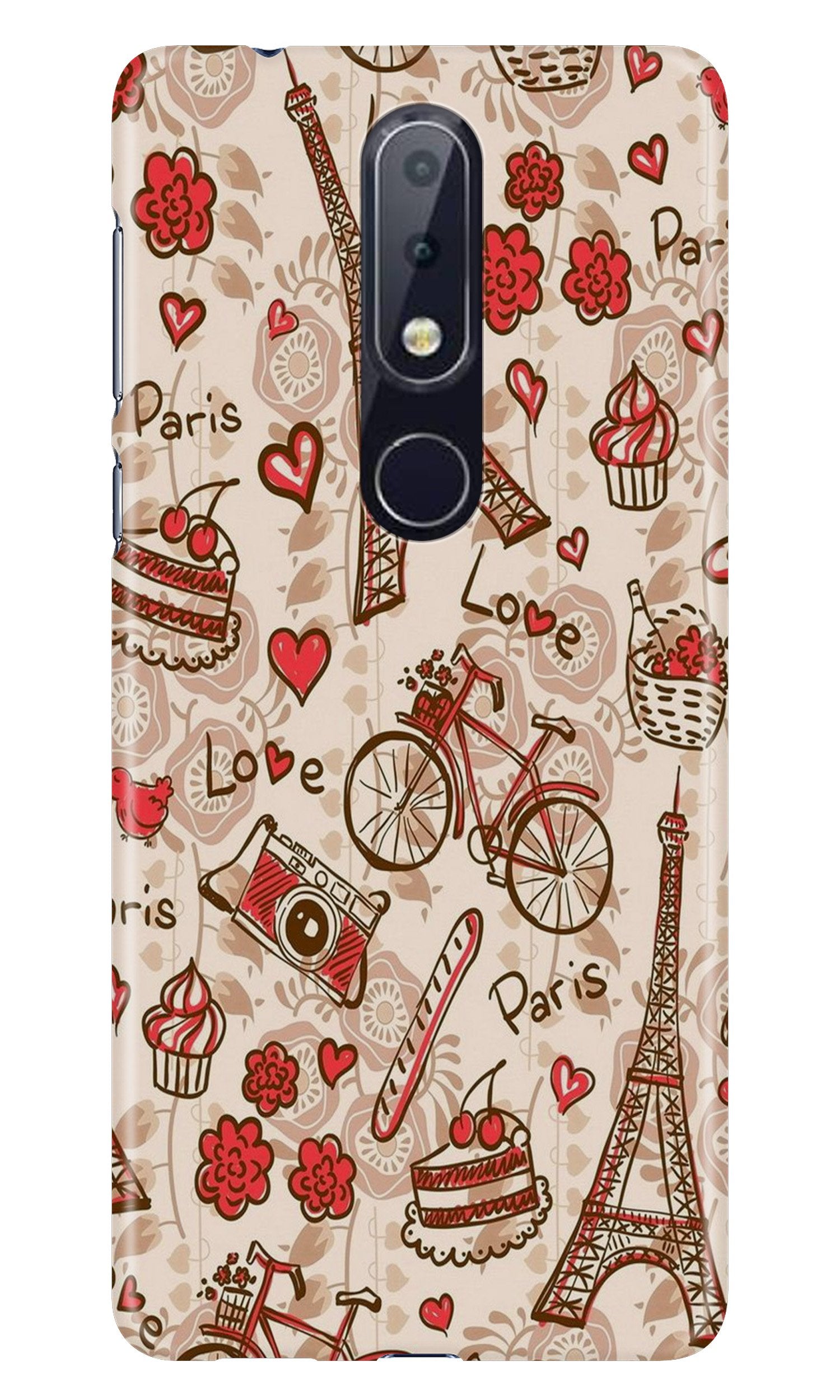 Love Paris Case for Nokia 6.1 Plus  (Design - 103)