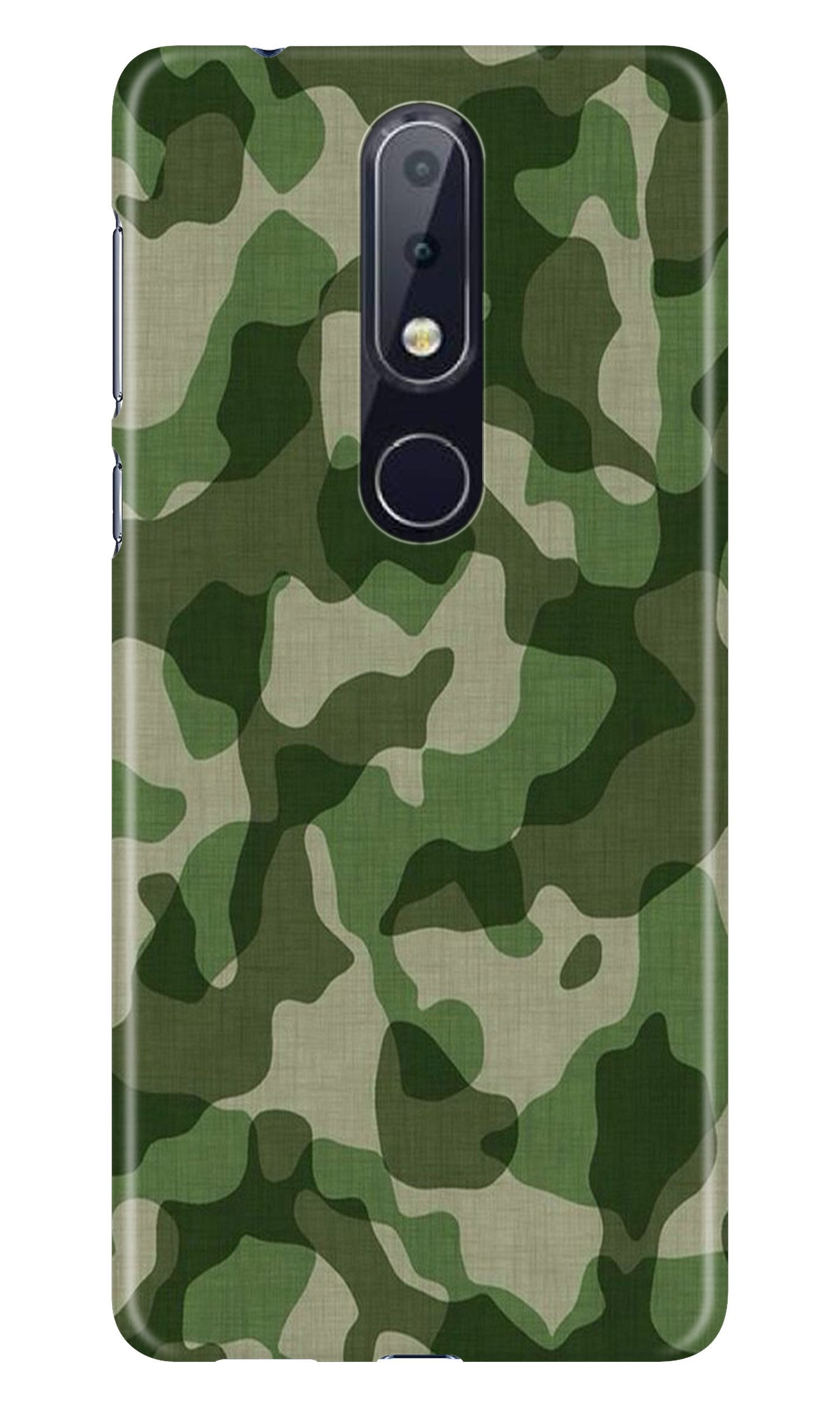 Army Camouflage Case for Nokia 6.1 Plus(Design - 106)