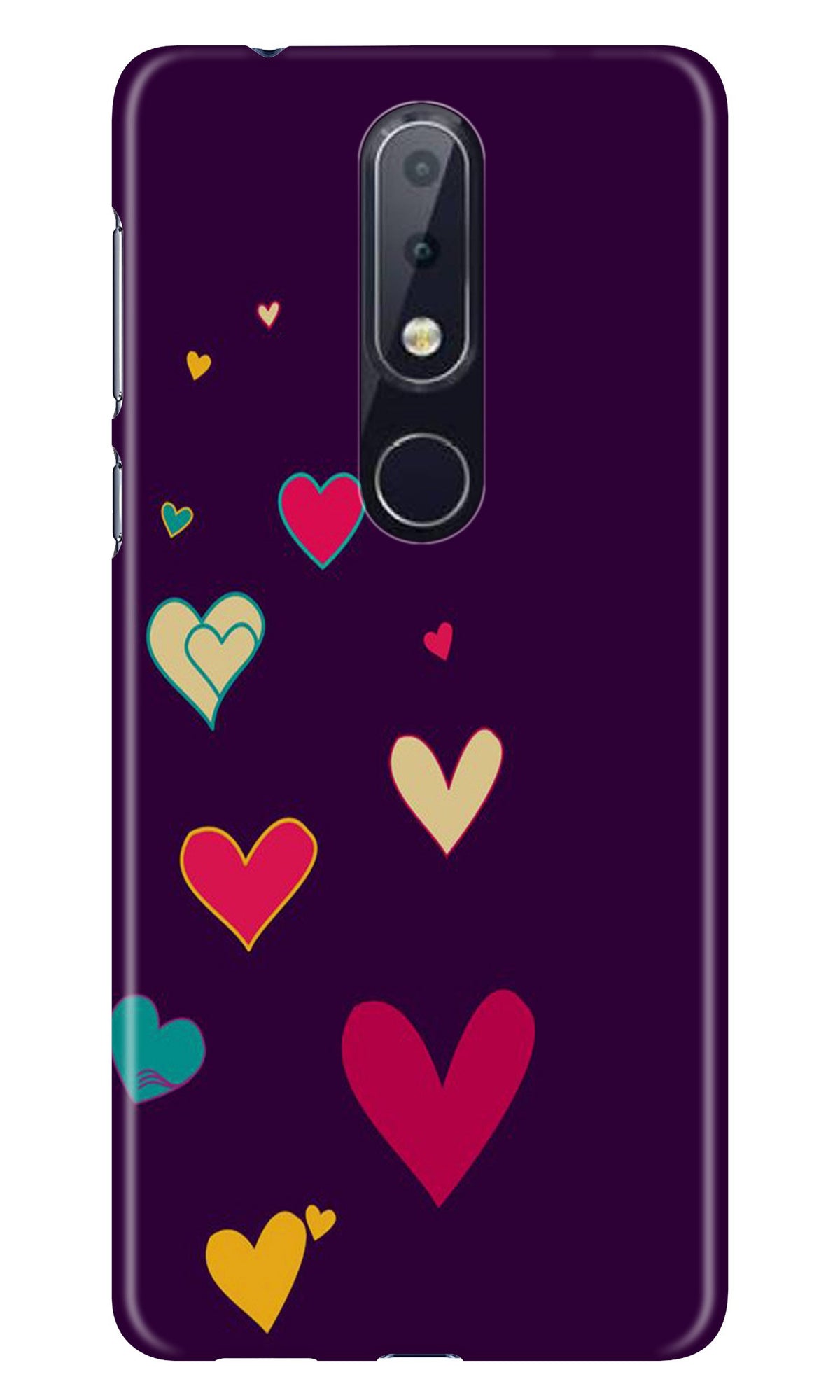 Purple Background Case for Nokia 8.1 Plus  (Design - 107)