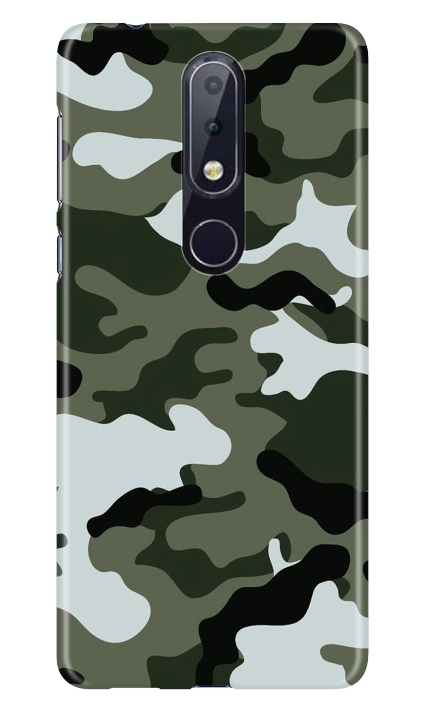 Army Camouflage Case for Nokia 6.1 Plus  (Design - 108)