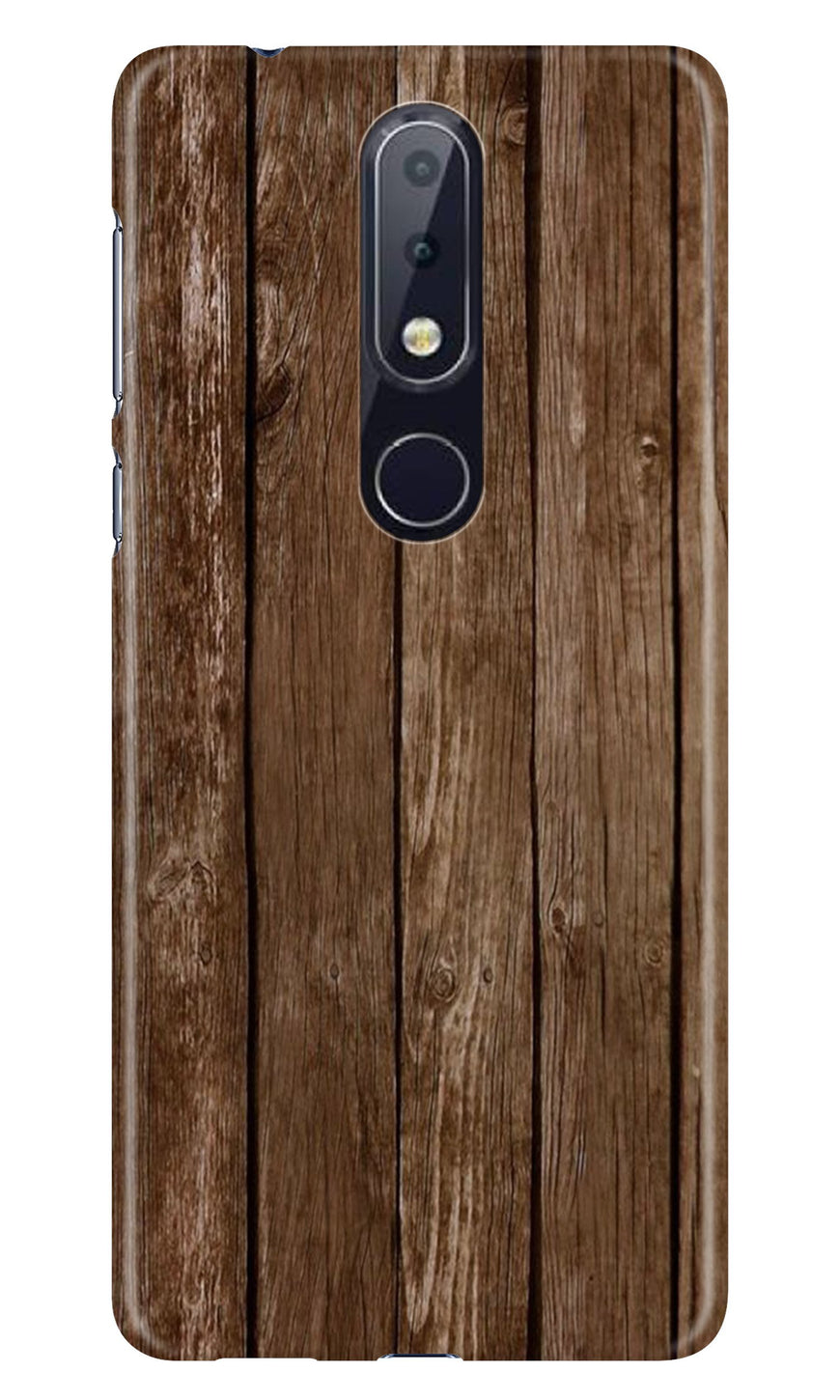 Wooden Look Case for Nokia 6.1 Plus  (Design - 112)