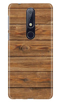 Wooden Look Case for Nokia 8.1 Plus  (Design - 113)