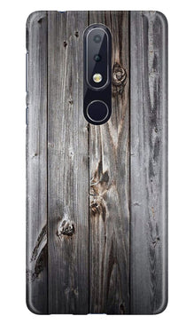 Wooden Look Case for Nokia 6.1 Plus  (Design - 114)