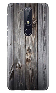 Wooden Look Case for Nokia 6.1 Plus  (Design - 114)