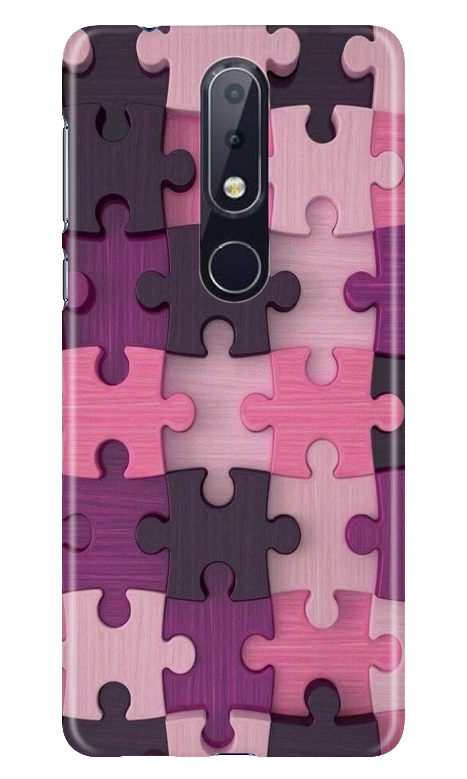 Puzzle Case for Nokia 6.1 Plus (Design - 199)