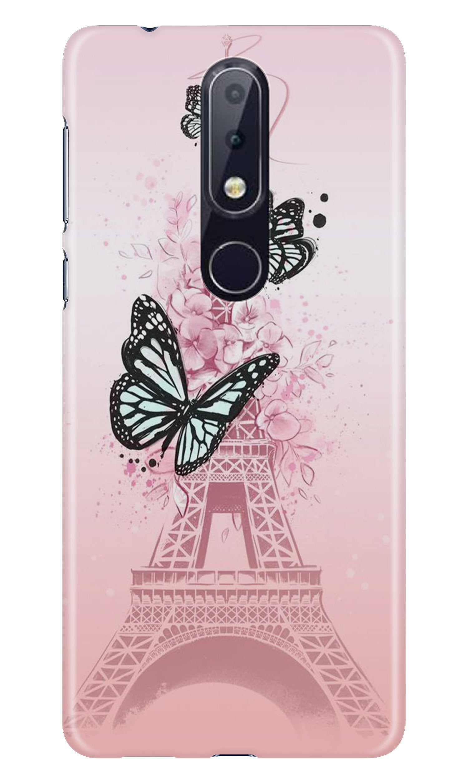 Eiffel Tower Case for Nokia 6.1 Plus (Design No. 211)