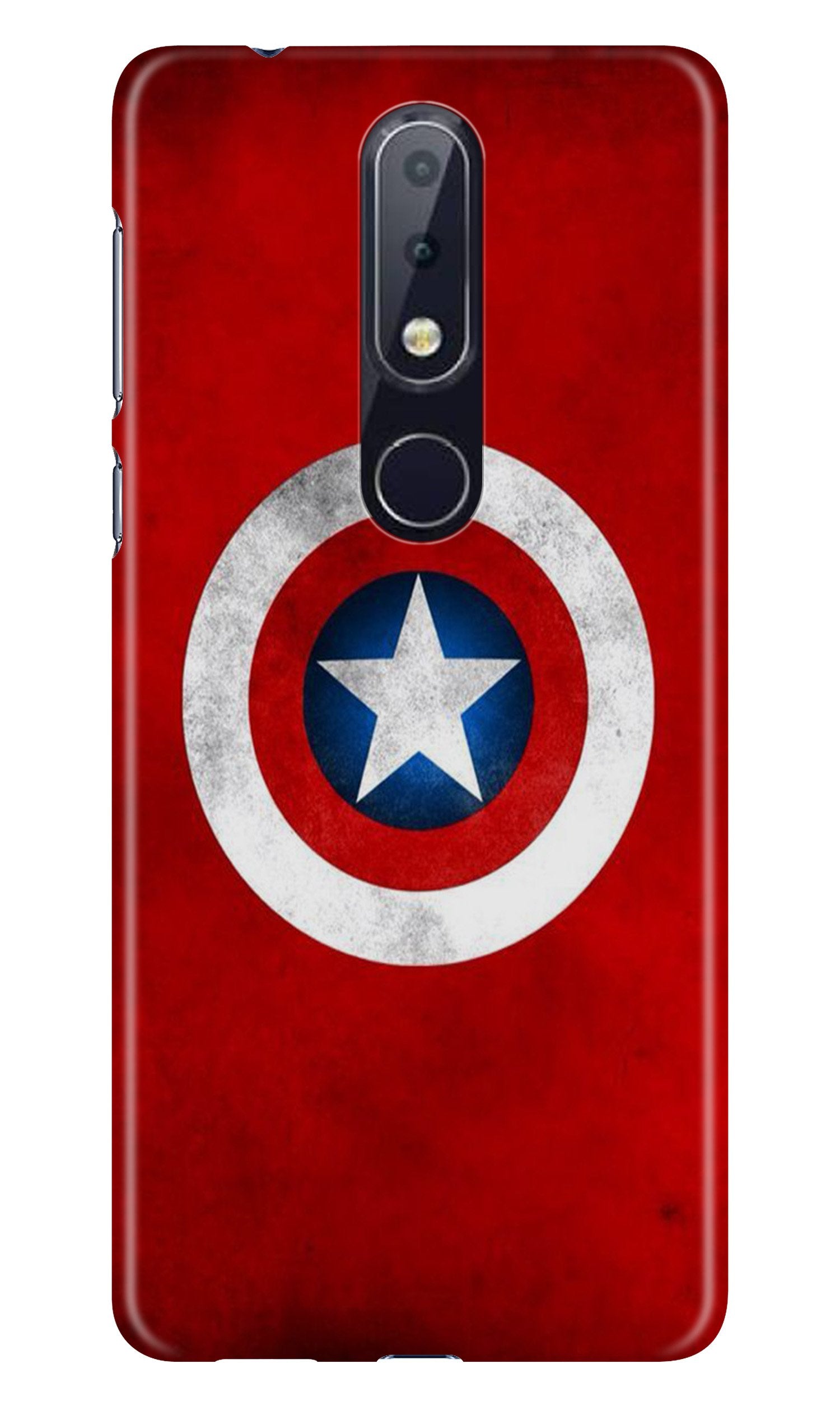 Captain America Case for Nokia 6.1 Plus (Design No. 249)