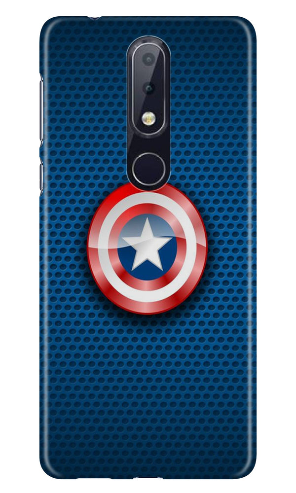 Captain America Shield Case for Nokia 7.1 (Design No. 253)