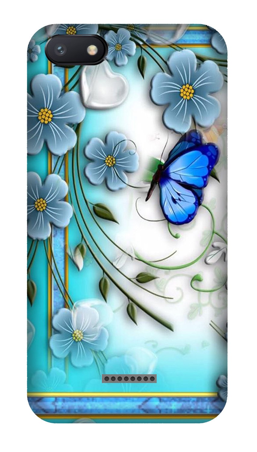 Blue Butterfly Case for Redmi 6A