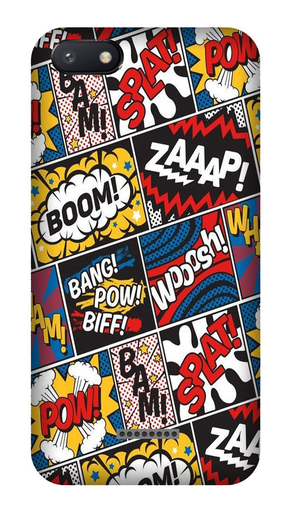 Boom Mobile Back Case for Redmi 6A  (Design - 302)