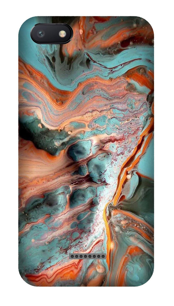 Marble Texture Mobile Back Case for Redmi 6A  (Design - 309)