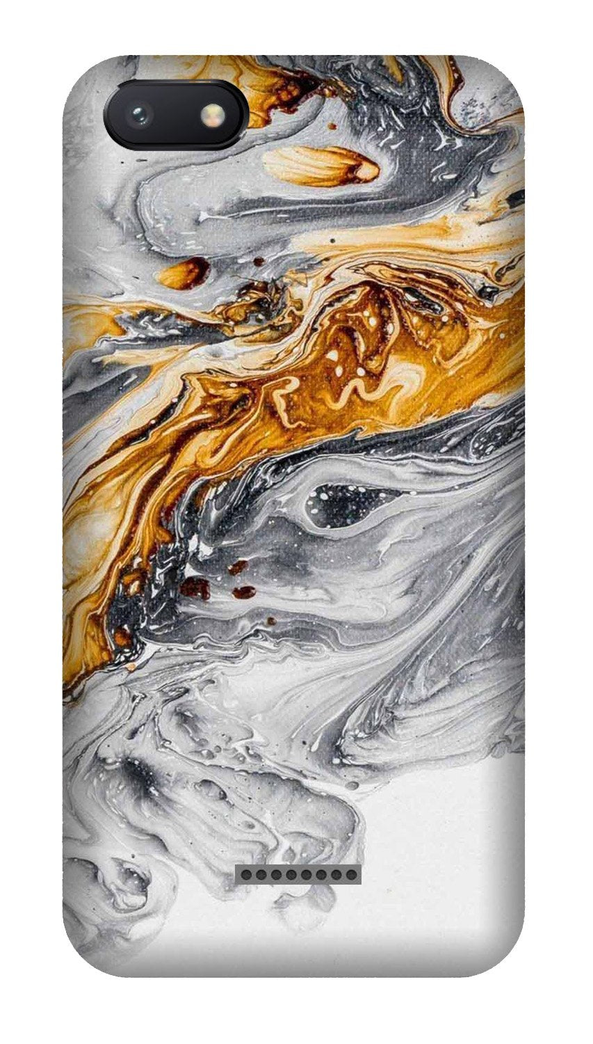 Marble Texture Mobile Back Case for Redmi 6A  (Design - 310)