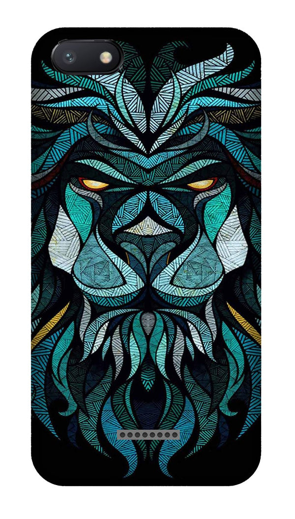 Lion Mobile Back Case for Redmi 6A  (Design - 314)