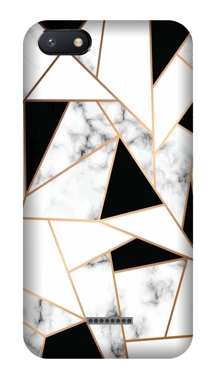 Marble Texture Mobile Back Case for Redmi 6A(Design - 322)