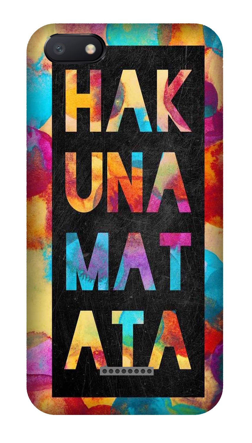 Hakuna Matata Mobile Back Case for Redmi 6A  (Design - 323)
