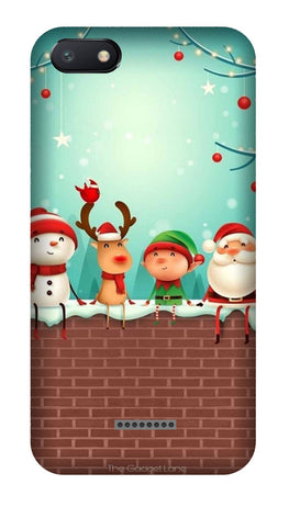 Santa Claus Mobile Back Case for Redmi 6A(Design - 334)