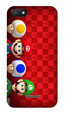 Mario Mobile Back Case for Redmi 6A  (Design - 337)