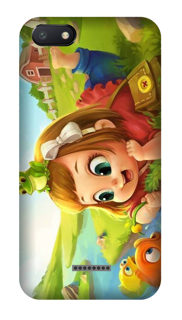 Baby Girl Mobile Back Case for Redmi 6A  (Design - 339)