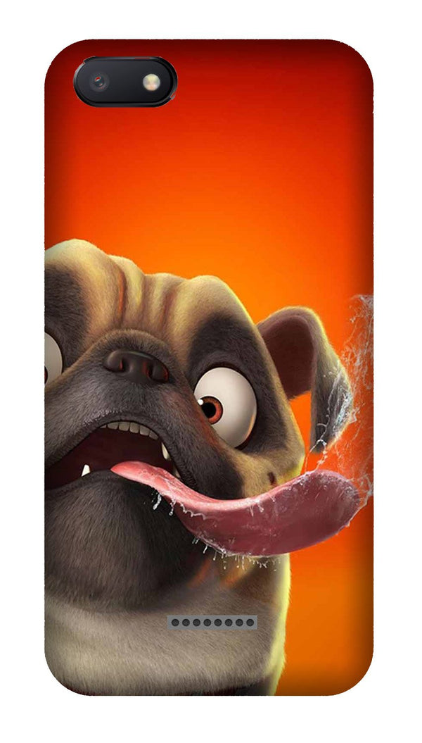 Dog Mobile Back Case for Redmi 6A  (Design - 343)