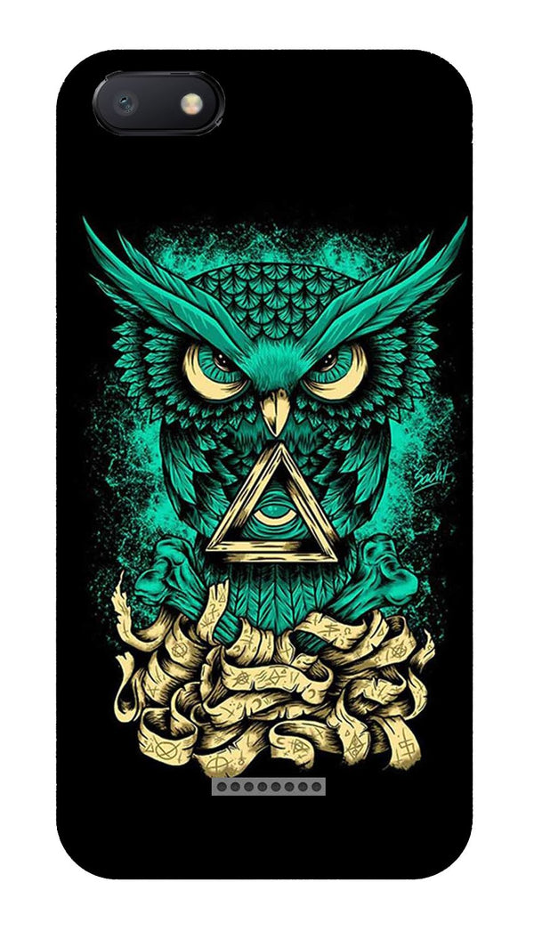 Owl Mobile Back Case for Redmi 6A  (Design - 358)