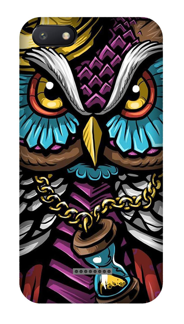 Owl Mobile Back Case for Redmi 6A  (Design - 359)